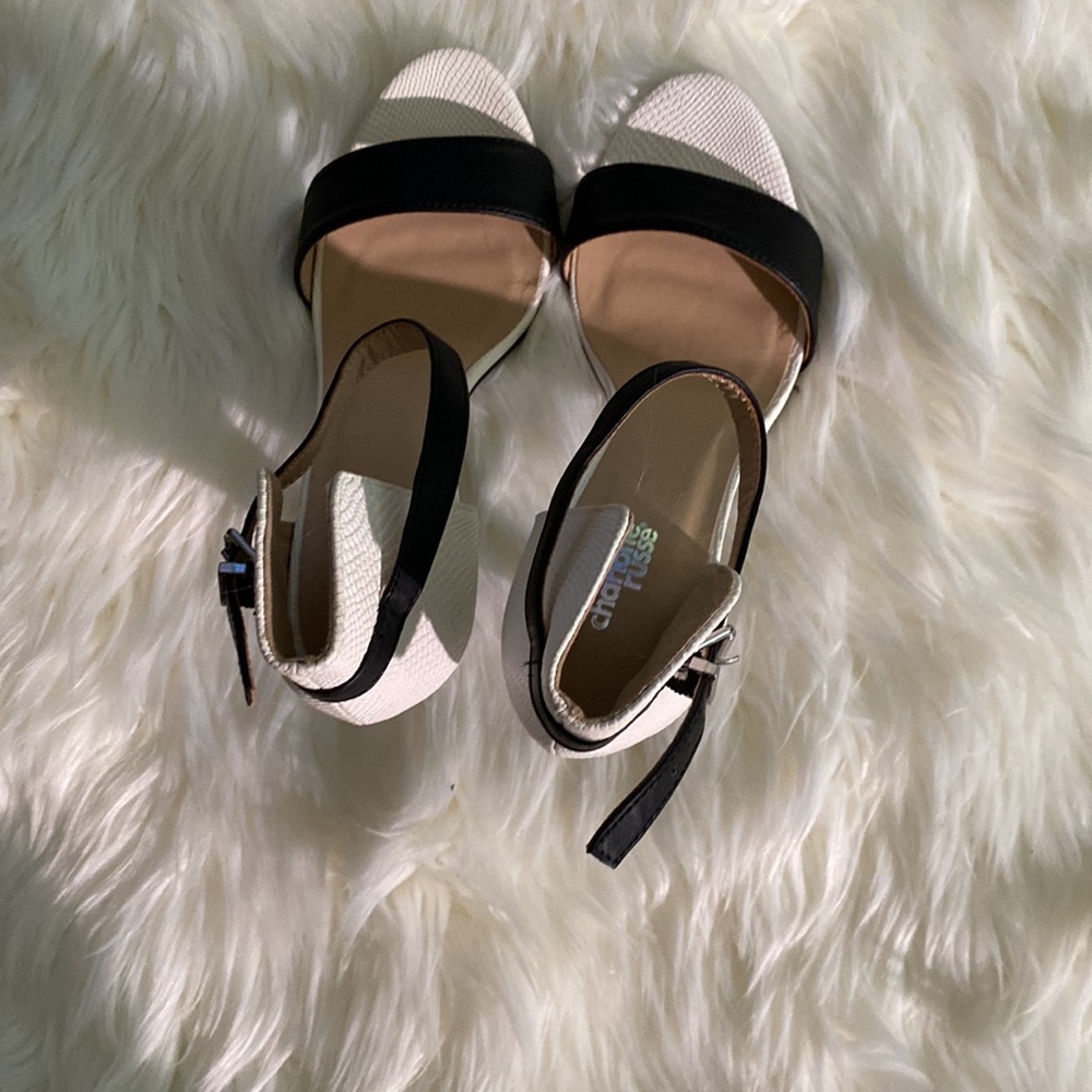 HEELED DRESS SANDALS WITH ANKlE STRAPS SIZE 10 NWOT - Picture 6 of 8